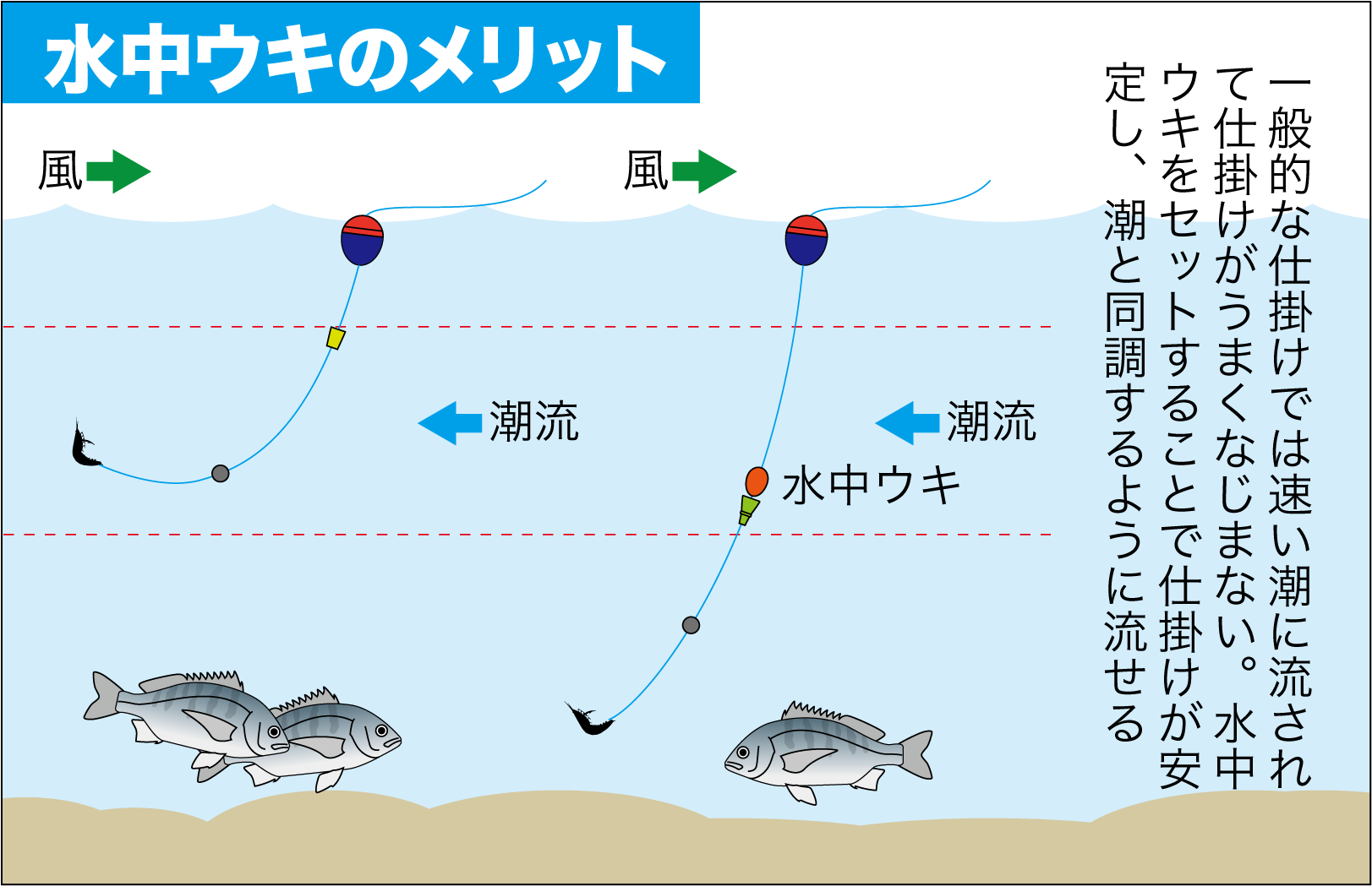 チヌ釣りｑ ａ フカセ釣り 水中ウキの使いどころは 関西のつりweb 釣りの総合情報メディアmeme
