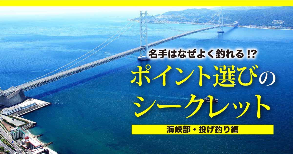 名手はなぜよく釣れる ポイント選びのシークレット 海峡部 投げ釣り編 関西のつりweb 釣りの総合情報メディアmeme