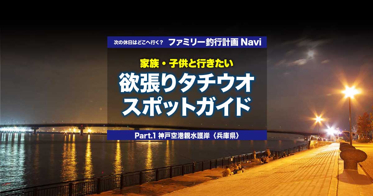 欲張りタチウオスポットガイド 神戸空港親水護岸 兵庫県 関西のつりweb 釣りの総合情報メディアmeme