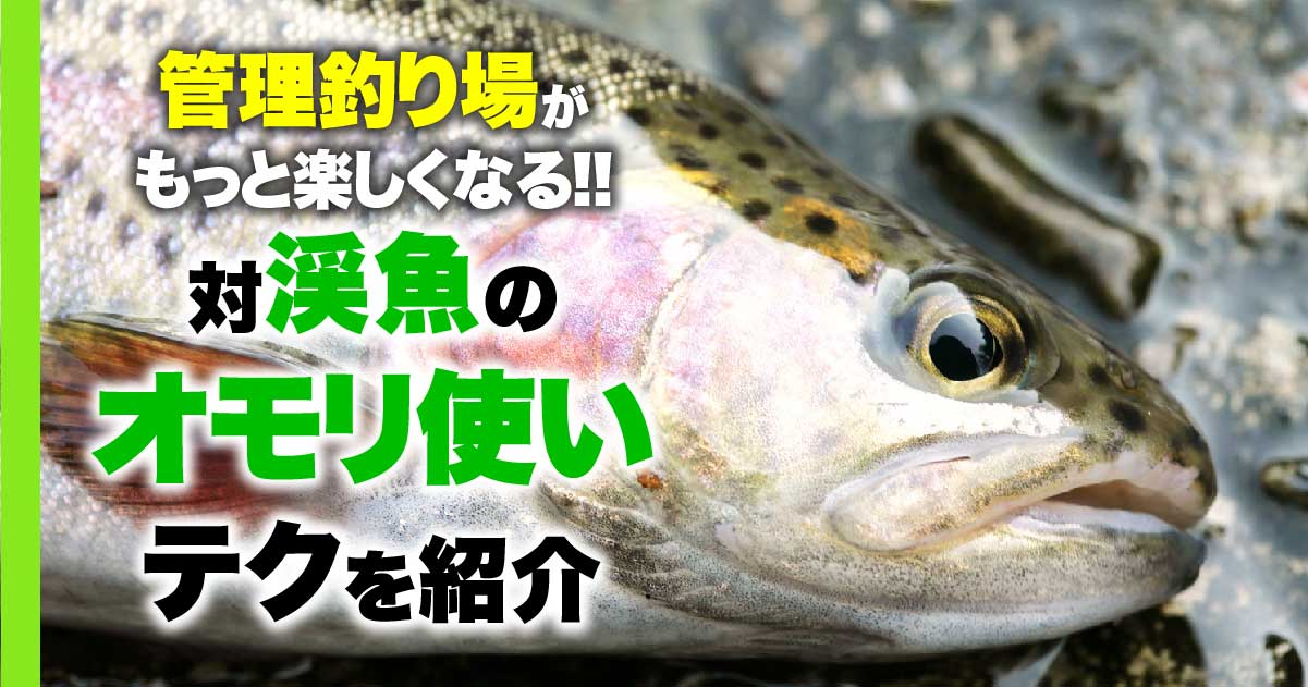 管理釣り場がもっと楽しくなる!! 対渓魚のオモリ使いテクを紹介 | 関西のつりweb | 釣りの総合情報メディアMeME