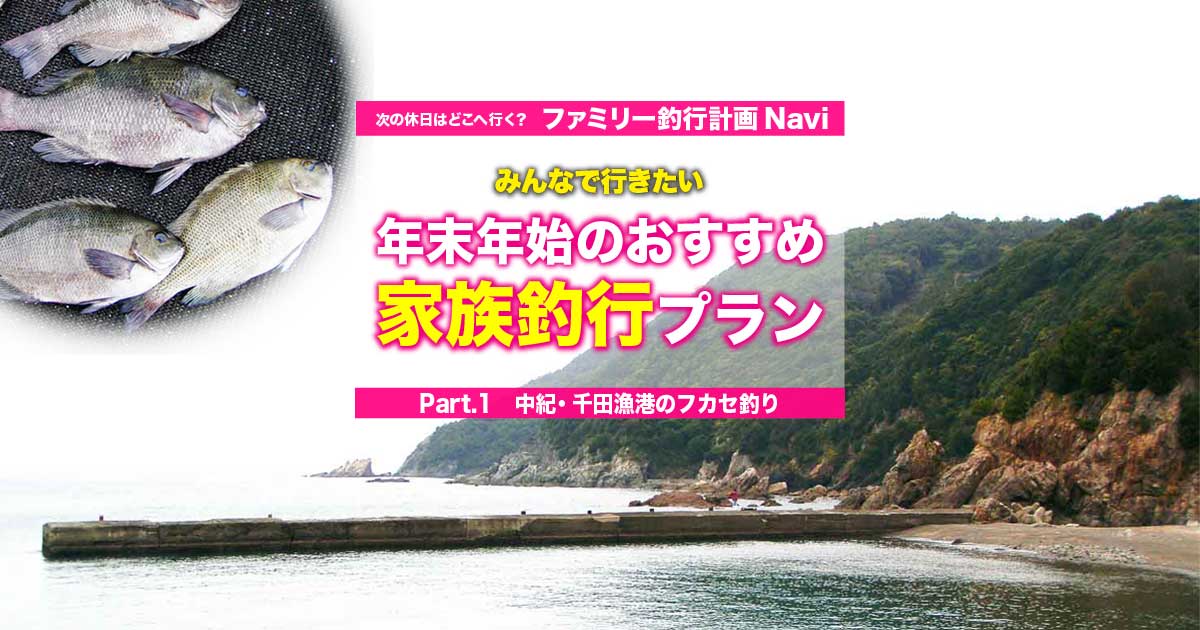 年末年始のおすすめ家族釣行プラン 中紀 千田漁港のグレ 他 関西のつりweb 釣りの総合情報メディアmeme