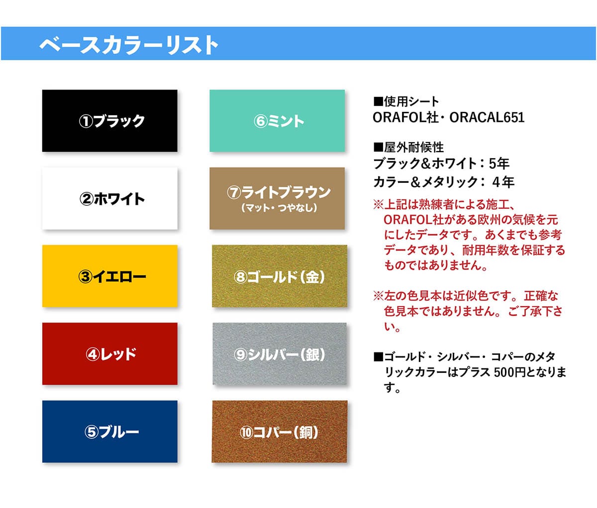 オーダーカッティングステッカー